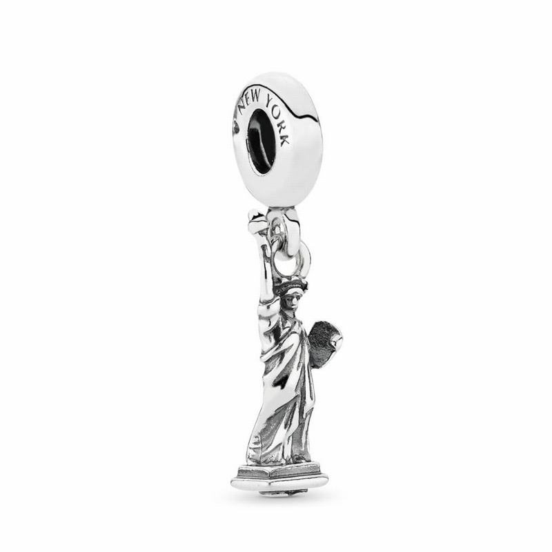 Pandora Statue Of Liberty Dangle Charm - Sterling Silver - Canada | OC4488UO